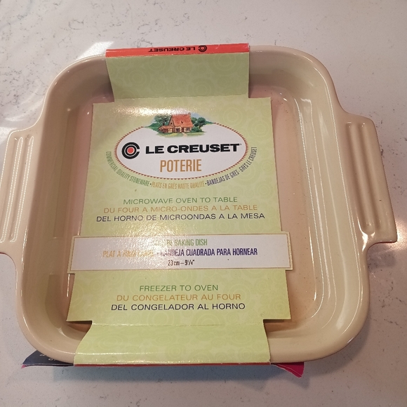 Red Le Creuset Ceramic Baking Dish